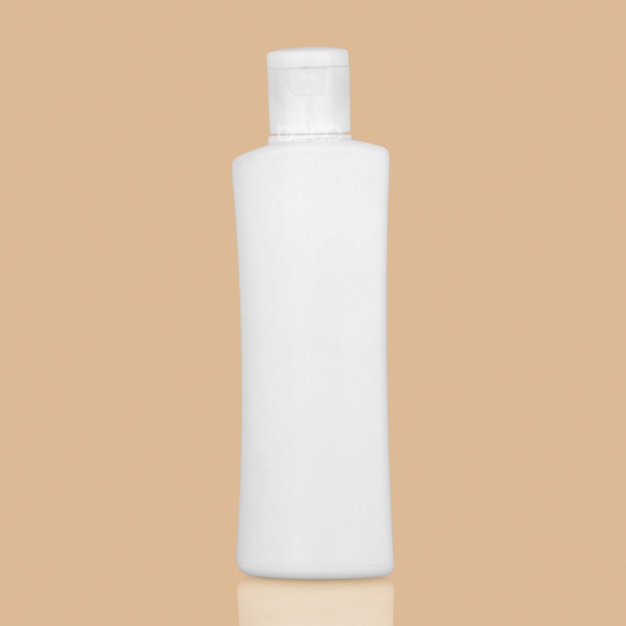 100ML SLIM HDPE 19NK _MILKY WITH WHITE FLIPTOP_