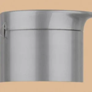 Grey BIK cap, a cylindrical grey plastic cap with a small spout or lip on one side.